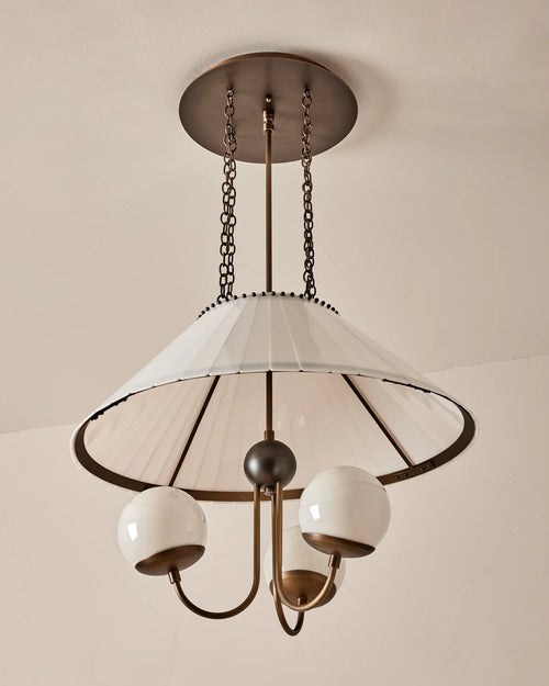 Adele Milky Glass Chandelier