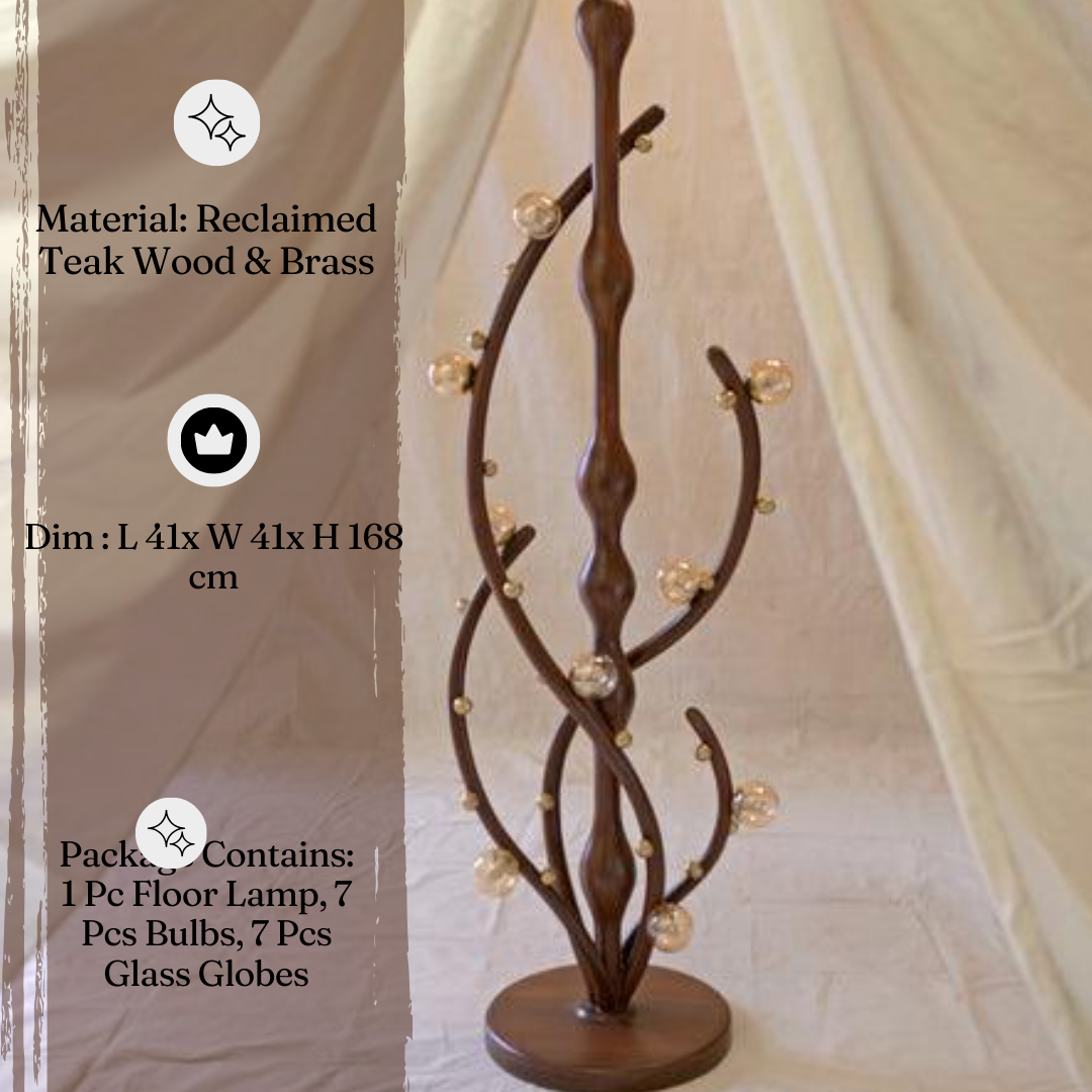 Tendril Floor Lamp | Designer Standing Lamps for Living Room | Home Decor Lamp