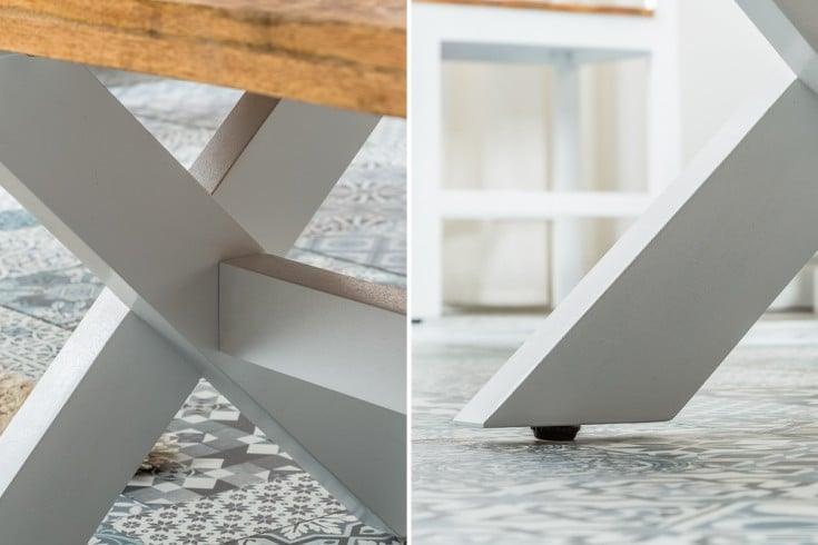 Whitewave Solid Wood Six Seater Dining Set with Bench | Full Size Dining Set | Rustic Dining Set (Dining Set 6 Seater)