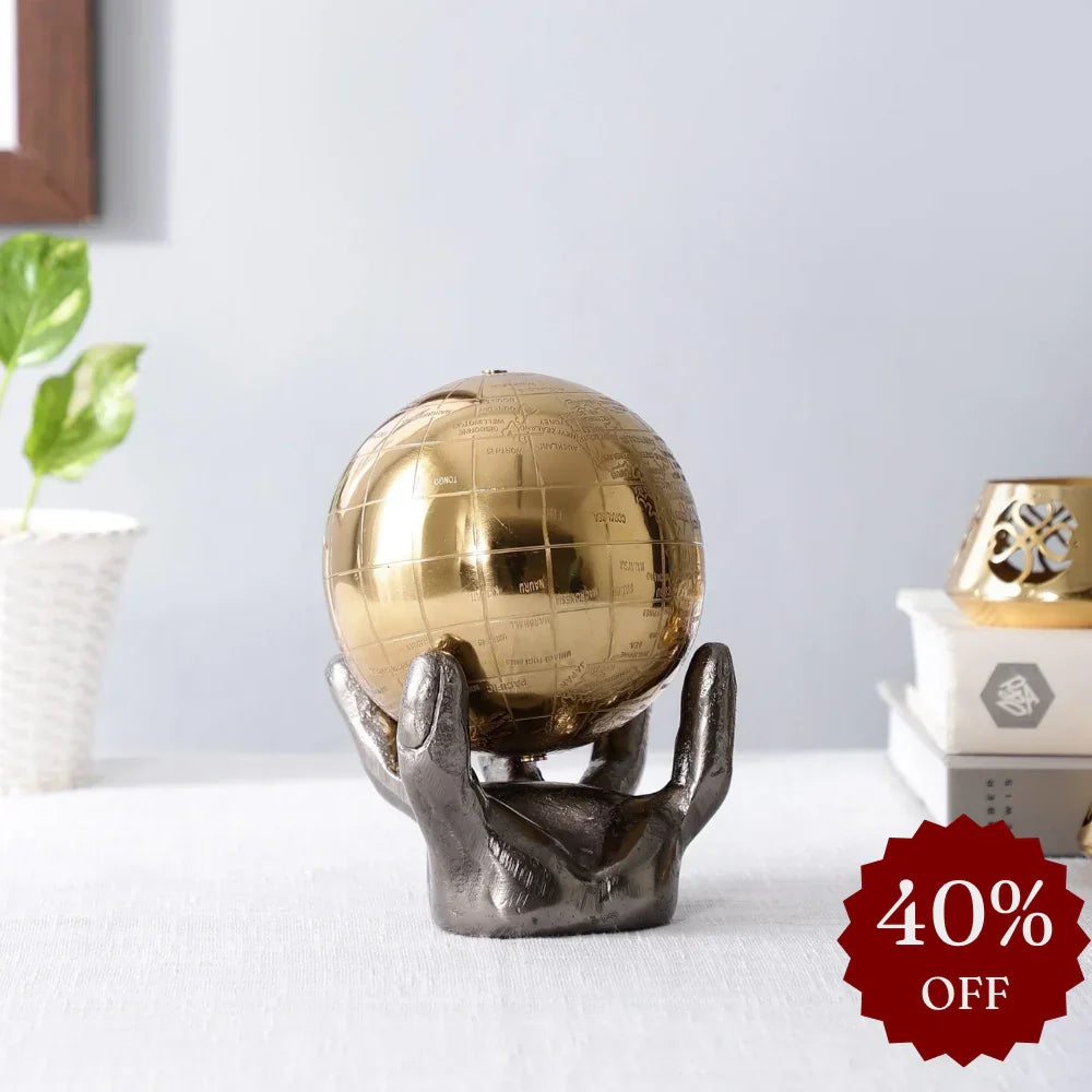 Celestial Grip Art Deco Globe