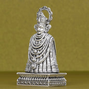 Pure Silver Plated Brass Hanuman Ji Dashboard Idol