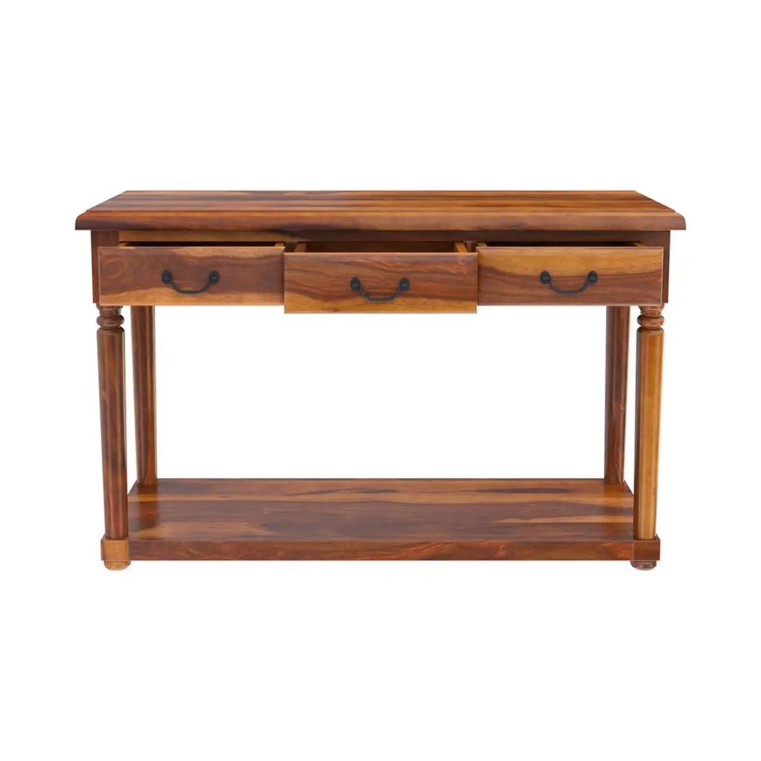 Mid Century Wooden Console Table |  Sheesham Wood