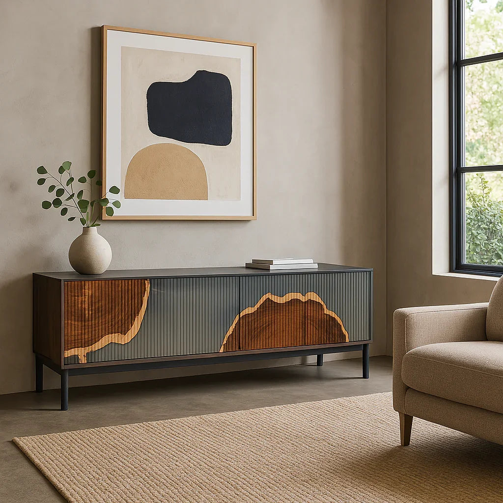 Epoxy Resin Console Table