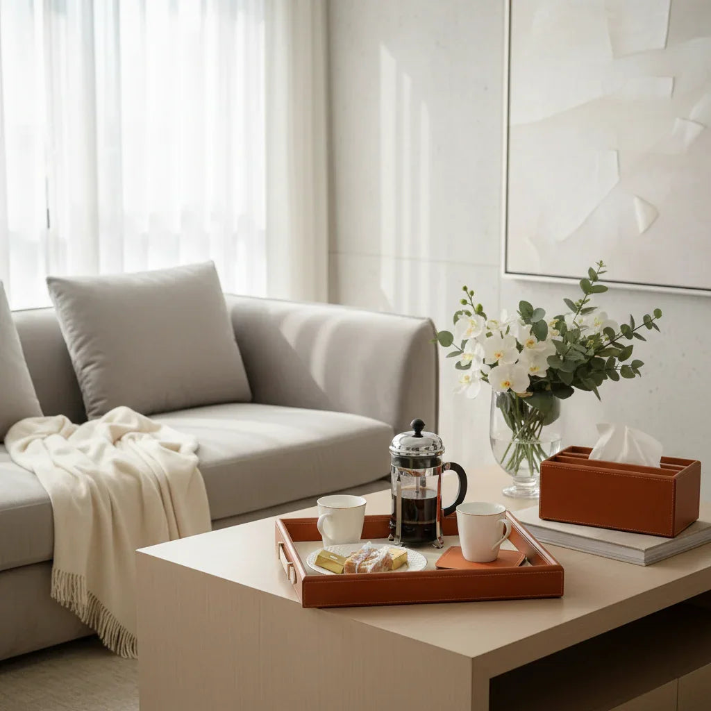 Vaulta Genuine Leather Tray