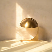 Bask Gold Designer Table Lamp | Metal Bedside & Desk Lamp for Living Room & Home Decor