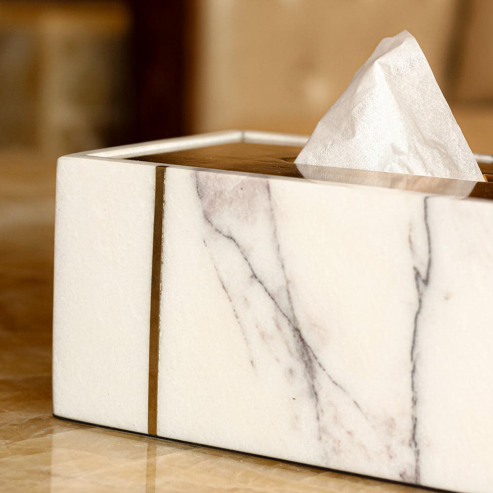 Arabescato Tissue Box