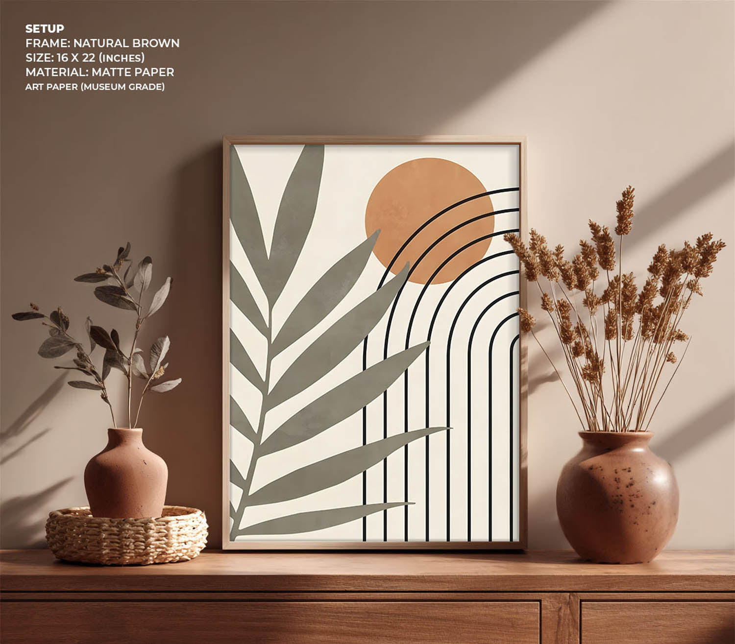 Sunlit Leaves Wall Painting