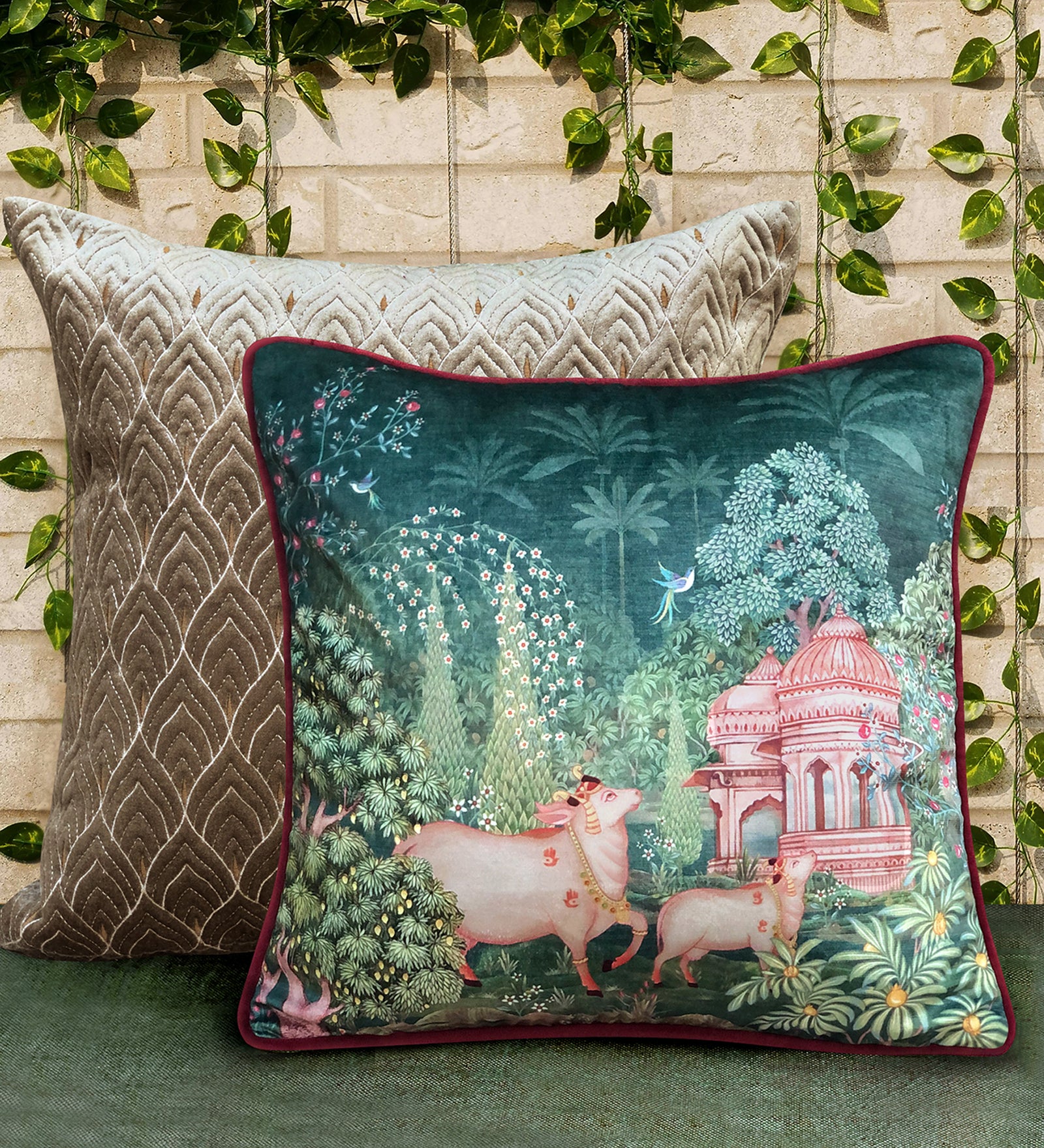 Preetier Pichwai Cushion Cover – 16 x 16