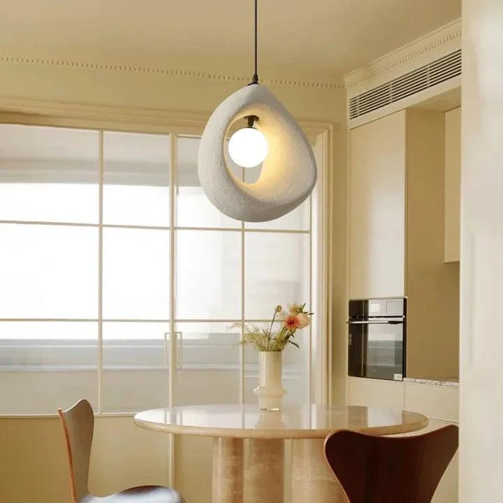 Modern Pendant Light | Warm White Hanging Ceiling Lamp for Living Room, Dining, Bedroom & Outdoor Spaces | Chandelier