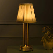 Illume Cordless Table Lamp | Rechargeable Dimmable LED Touch Lamp in Gold for Bedside, Living Room