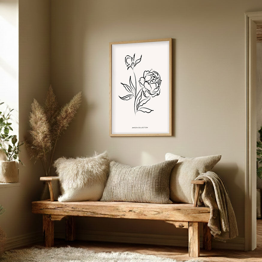 Pivoines Wall Painting