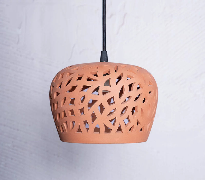 Frond Terracotta Ceiling Hanging Lights | Clay Hanging Lights