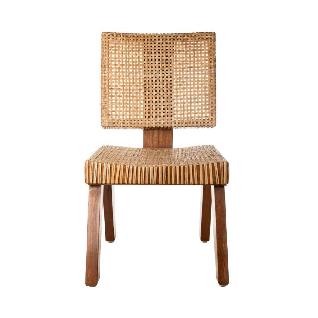Gio Teak Wood & Cane Chair | Designer Chair for Living Room