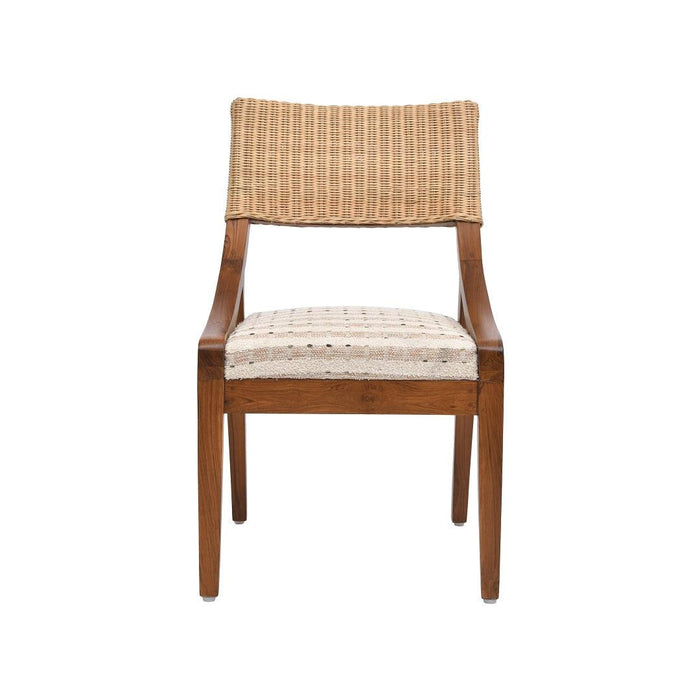 Mongar Cane Teak Wood Chair | Elegant & Timeless Wood Chair