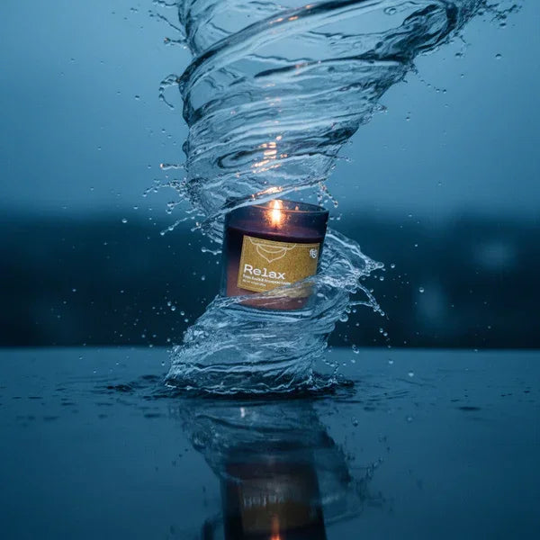 Relax Apple & Cinnamon Vegan Wax Candle - Palm Wax Scented