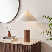 Leo Wood Metal Table Lamp