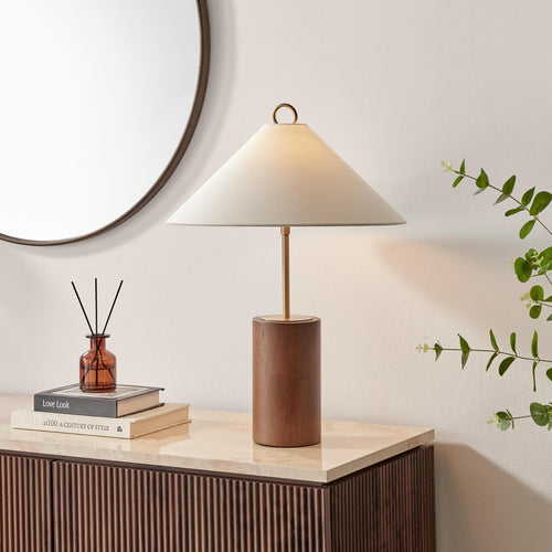 Leo Wood Metal Table Lamp
