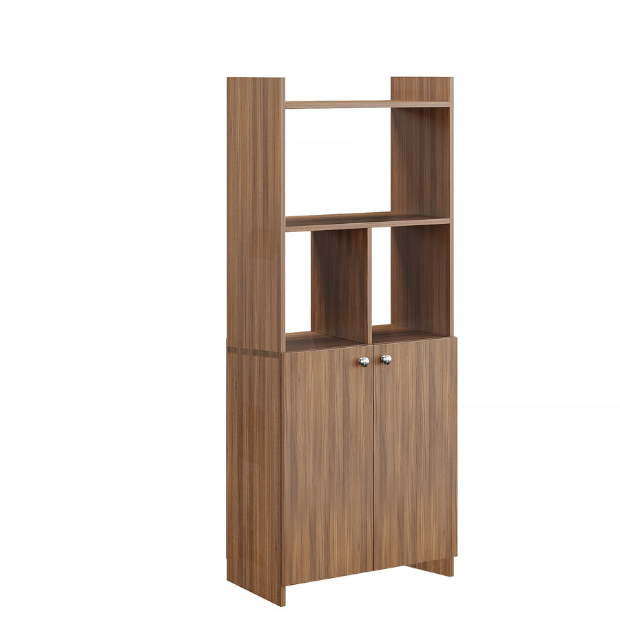 Bookshelf with Doors and Storage Cabinet - Prizm