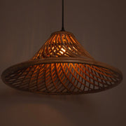 TOKRA Handwoven Rattan Pendant Lamp | Bamboo Style Ceiling Light for Living & Dining Spaces