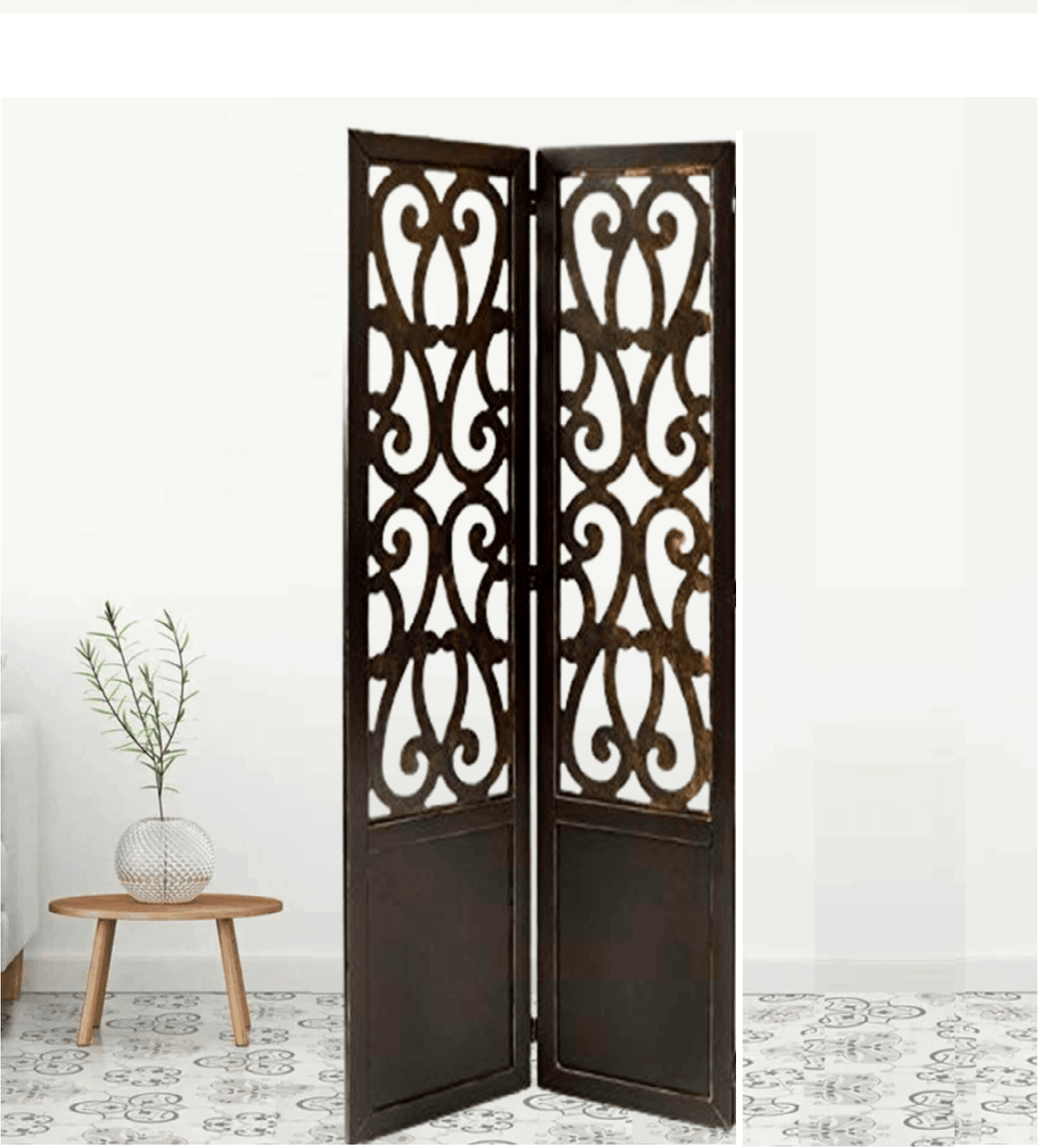 Intricately Designed Mango Wood & MDF Jali Partition
