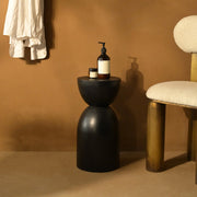 Black Unique Side Table | Modern Minimalist Iron Accent Table | End Table