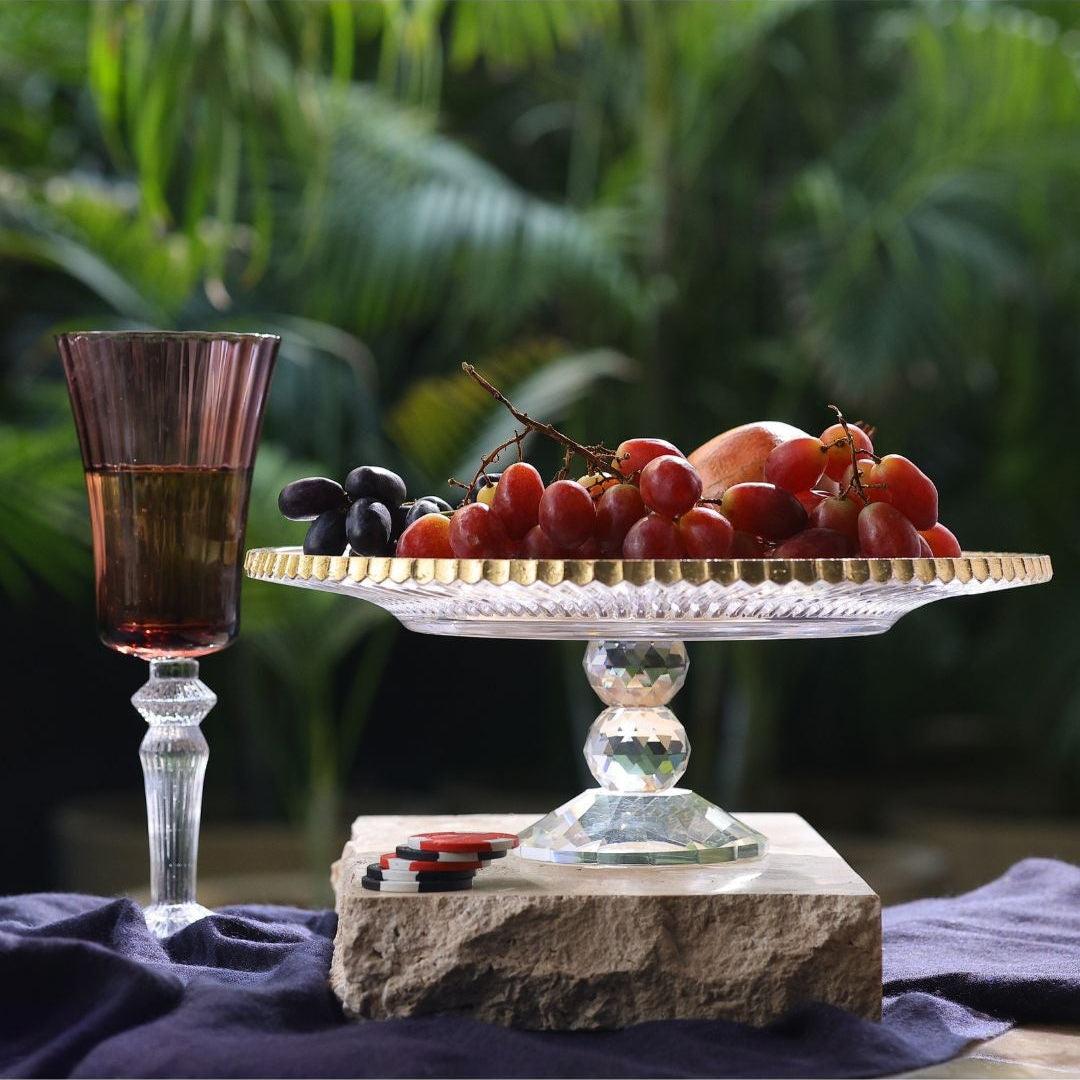 Crystal Cake Stand/Serving Platter