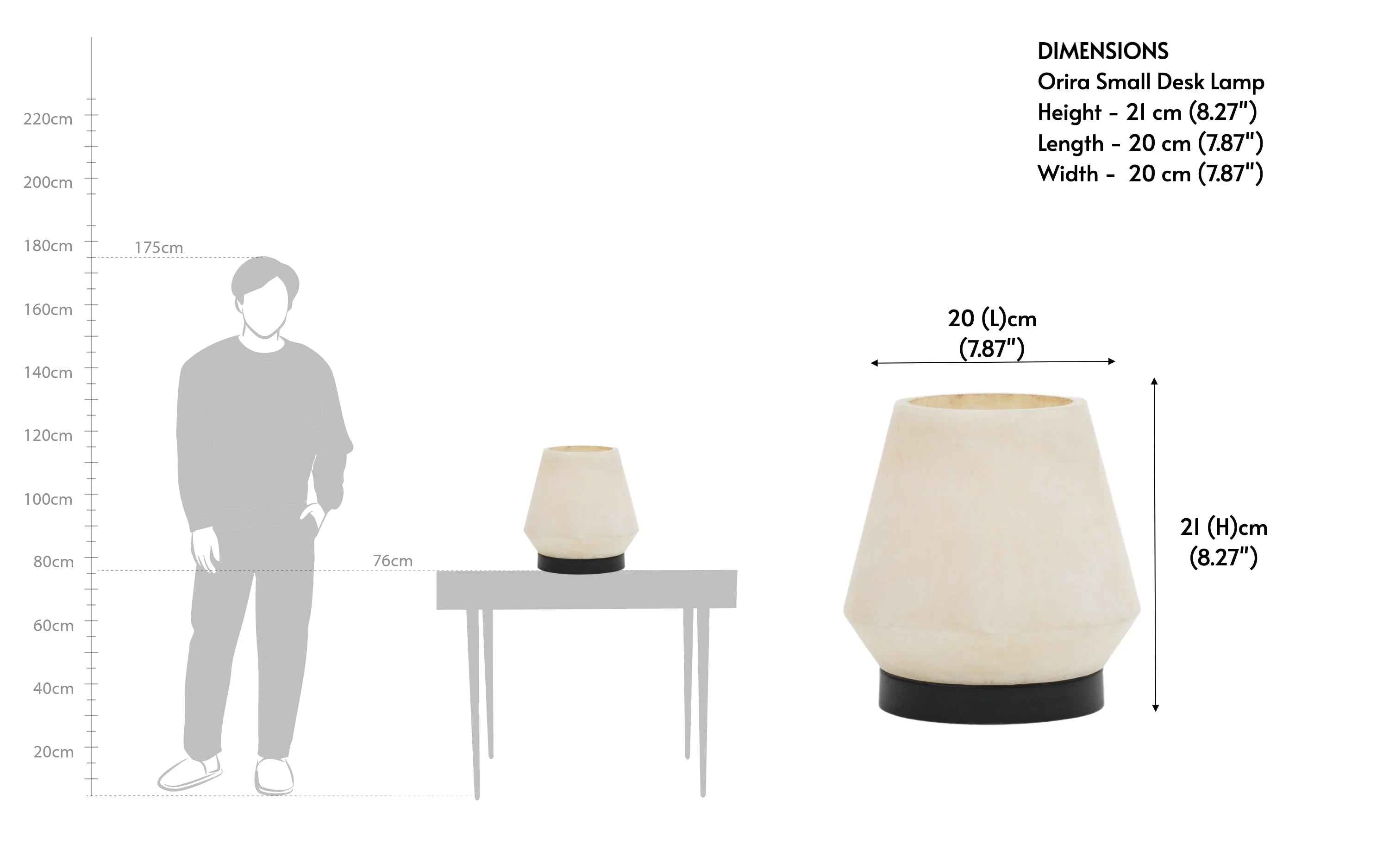 Orira Small Desk Table Lamp