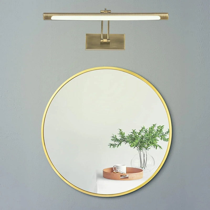 Bathroom Mirror Light LED | Brass Vintage Mirror Front Light Vanity Mirror Lamp Energy Saving Light Dressing Table Bedroom Cabinet Make-up Lighting