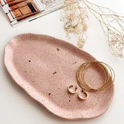 Concrete Irregular Oval Tray