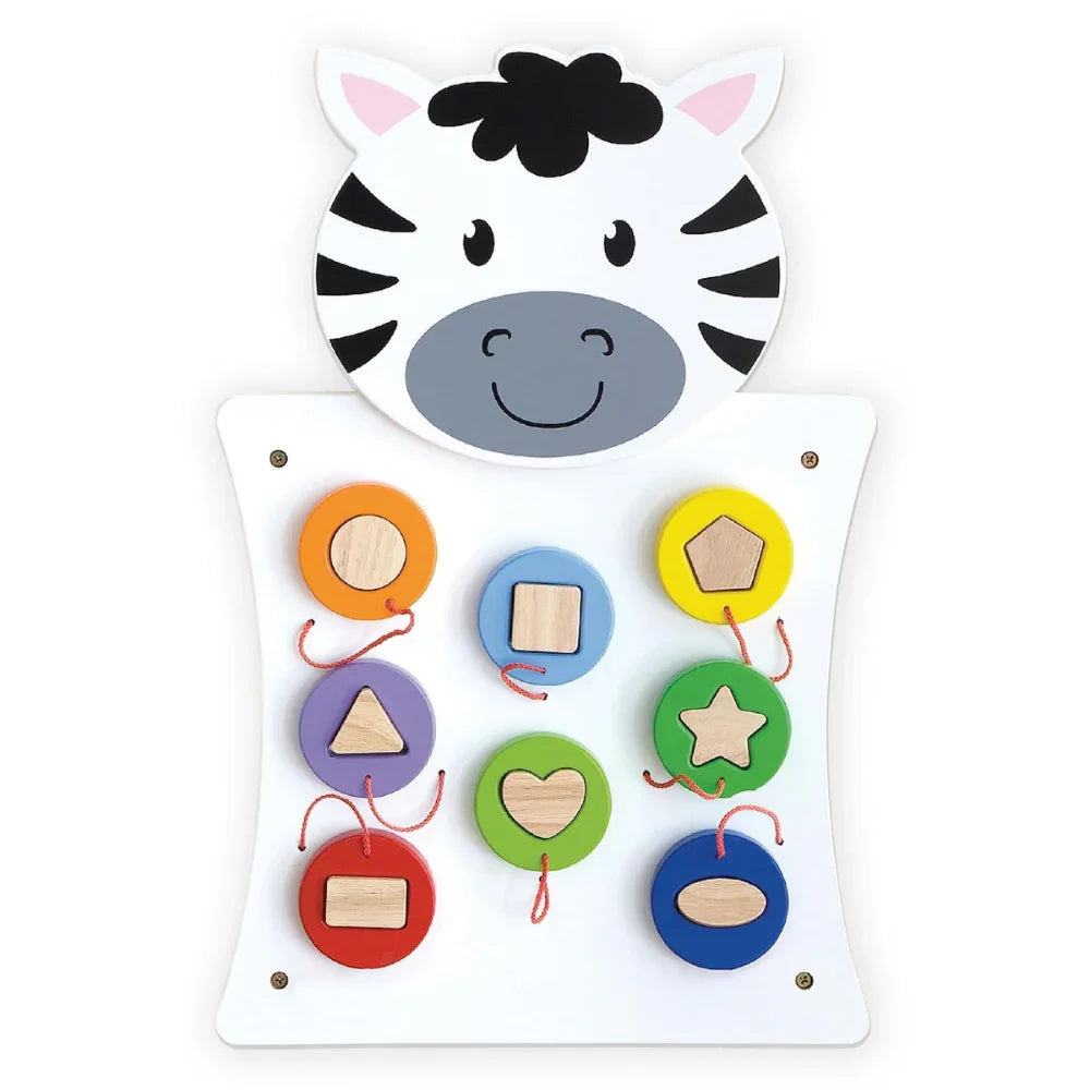 Spark & Wow Zebra Play Board and Activity Centre Wall Mounted Toy