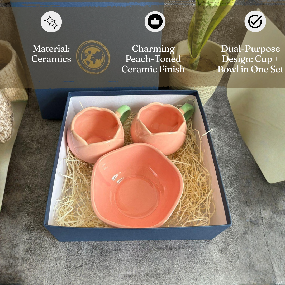 Peach Cup & Bowl Hamper