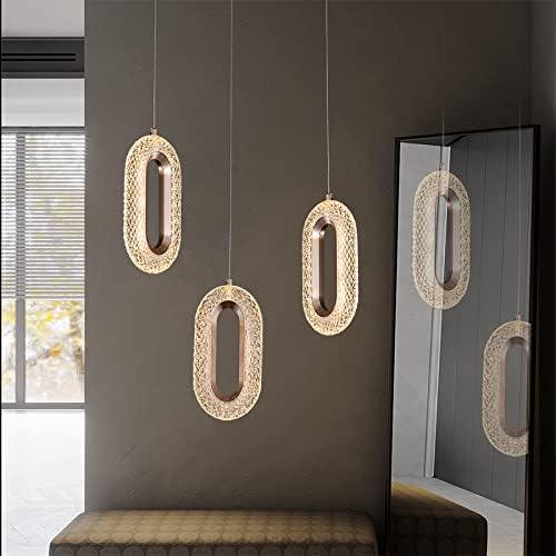 Nordic Luxury LED Hanging Light | Metal and Acrylic