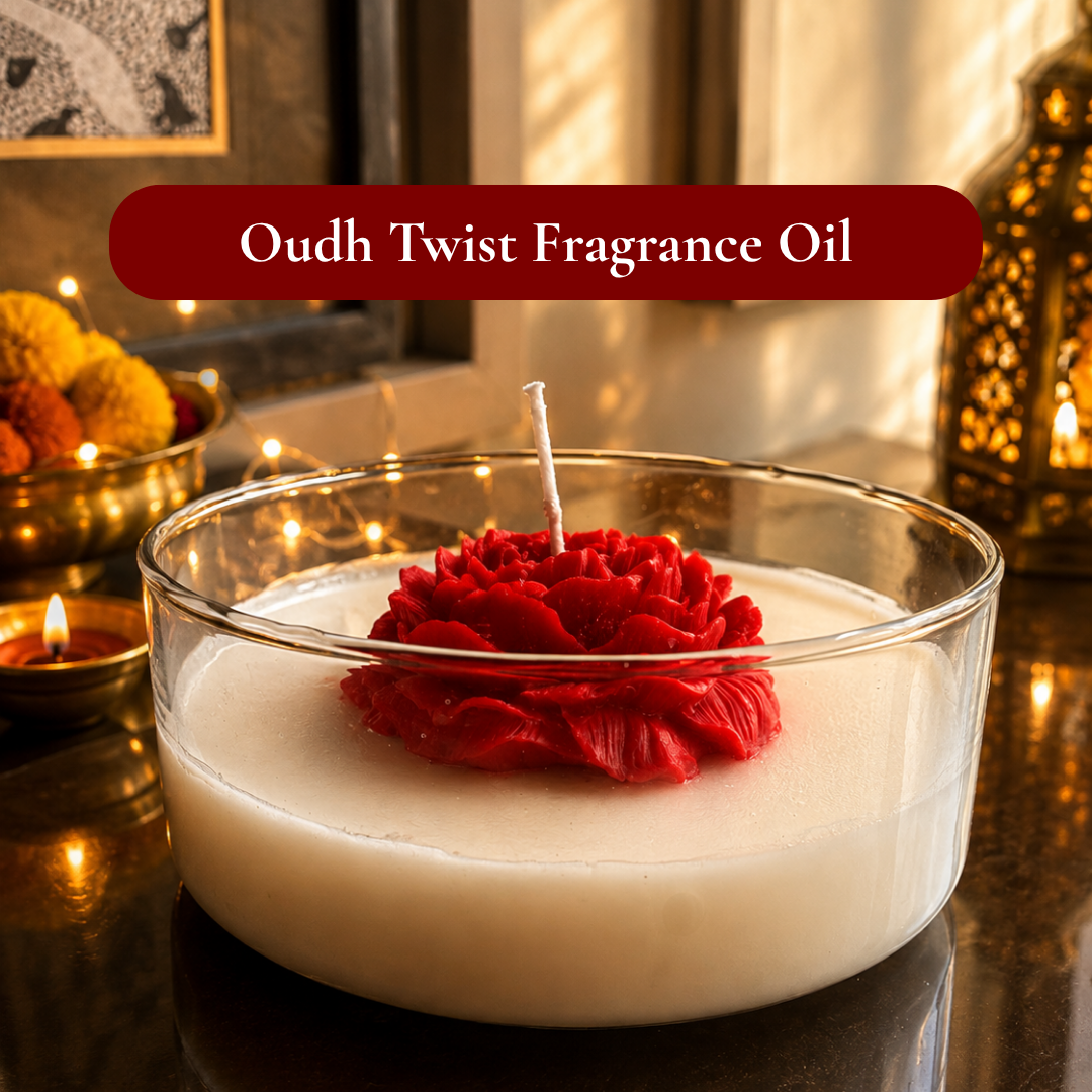 Crimson Rose Diwali Candle Gift Hamper