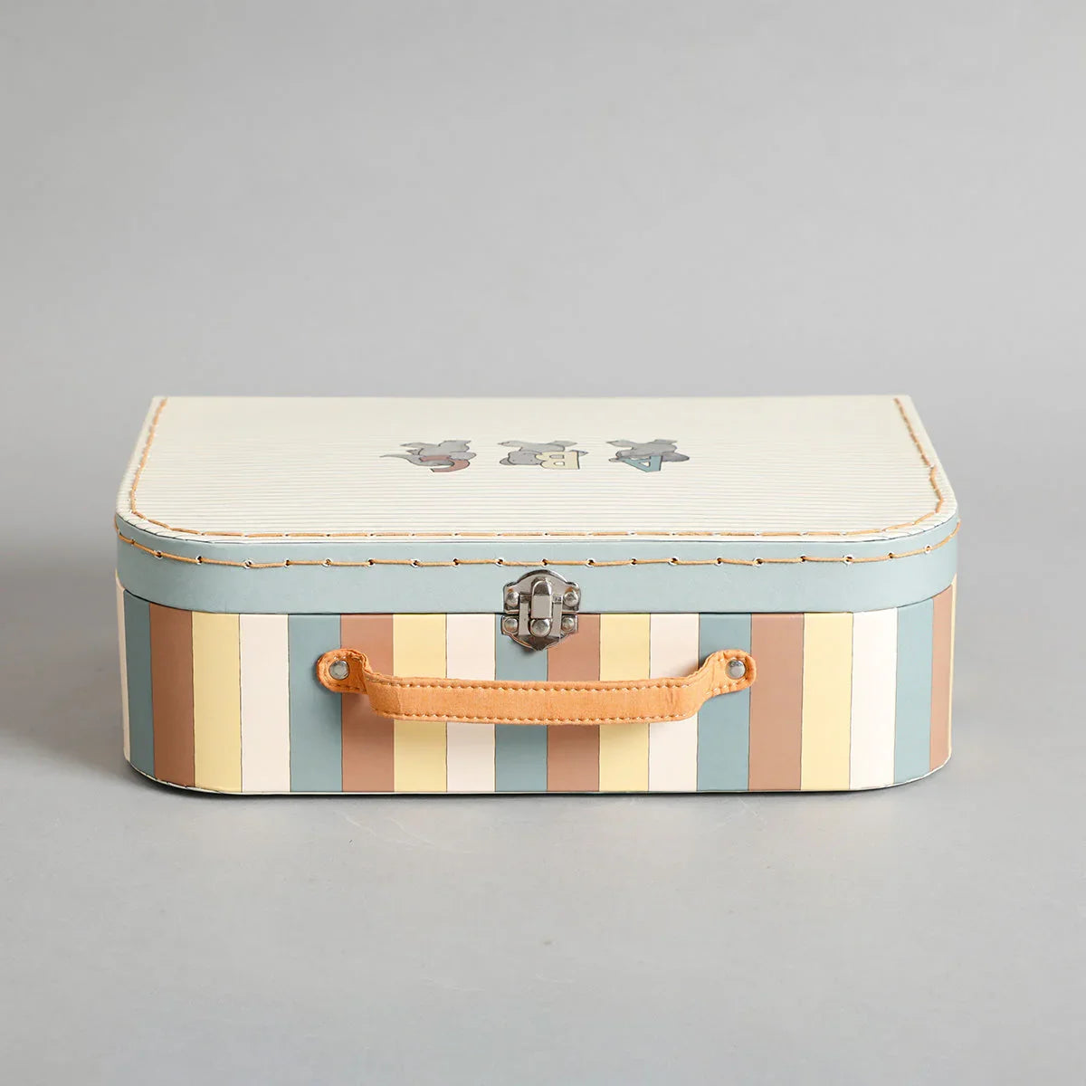 Abc Multi Printed Paper Suitcase