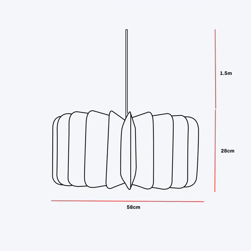 Cocoon Pendant Light | Hanging Light for Living Room Decor