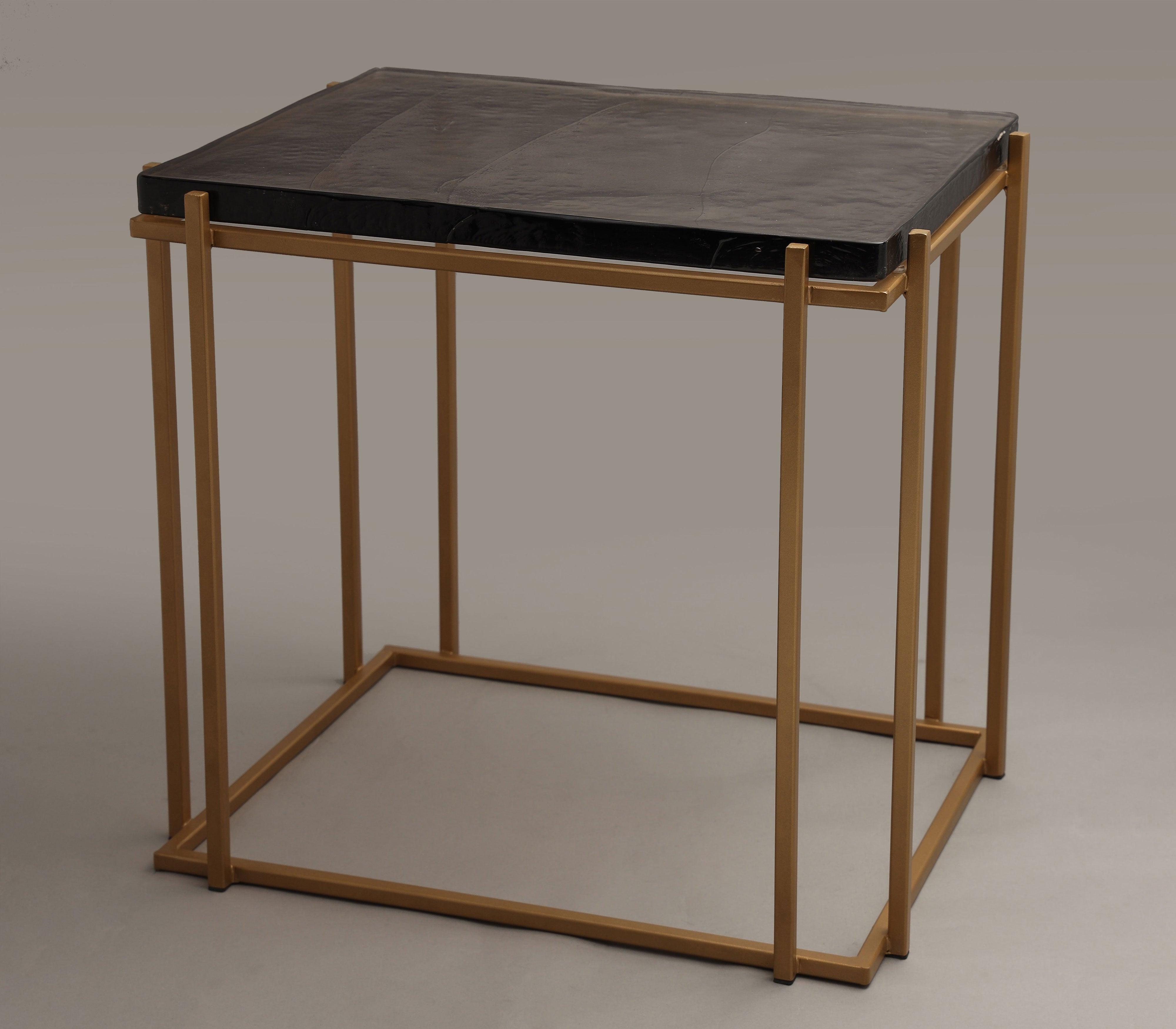 Panoplay Side Table for Living Room | Decorative Glass Tea Table  | Designer End Table