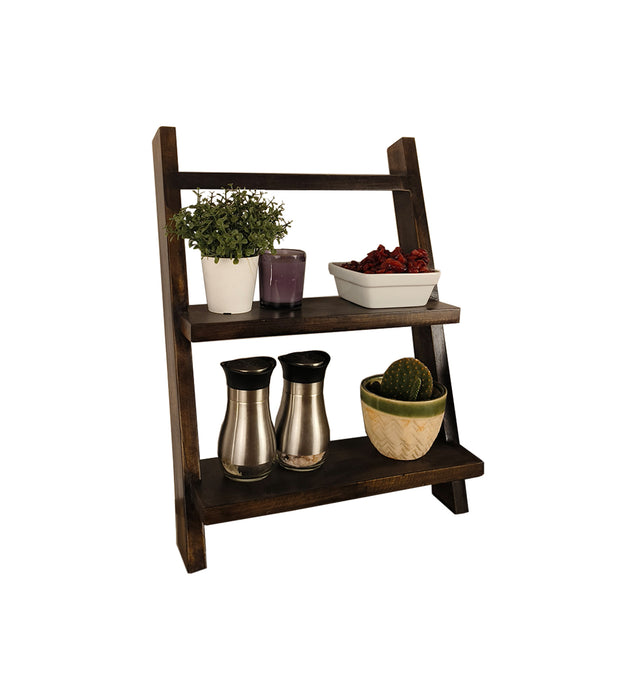 Amelia Wooden Shelf 2 Step Ladder