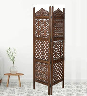 Handcrafted Mango Wood Room Divider with MDF Jali Panels
