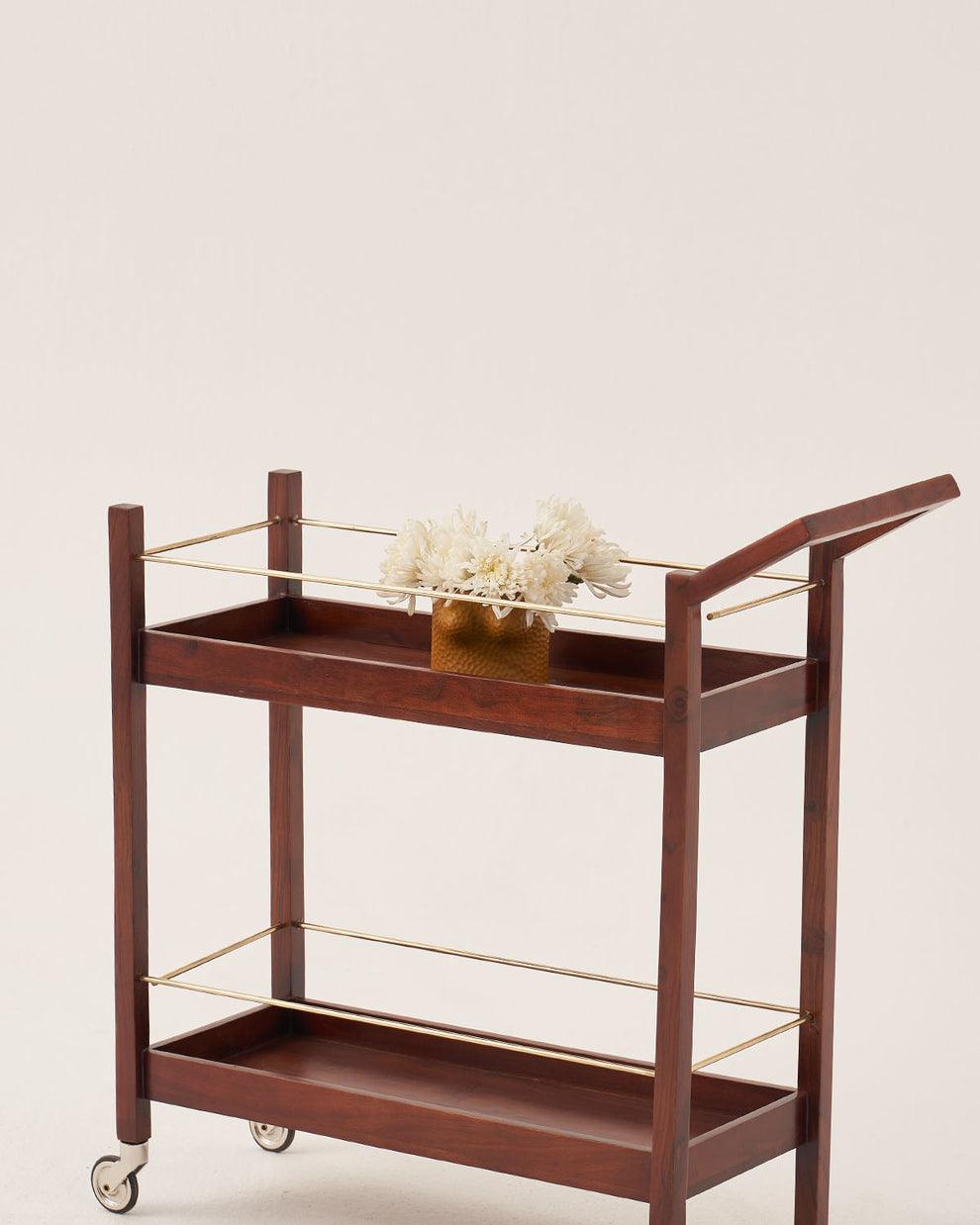 Bar Trolley with Wheels | Kitchen Trolley | Serving Trolley for Kitchen