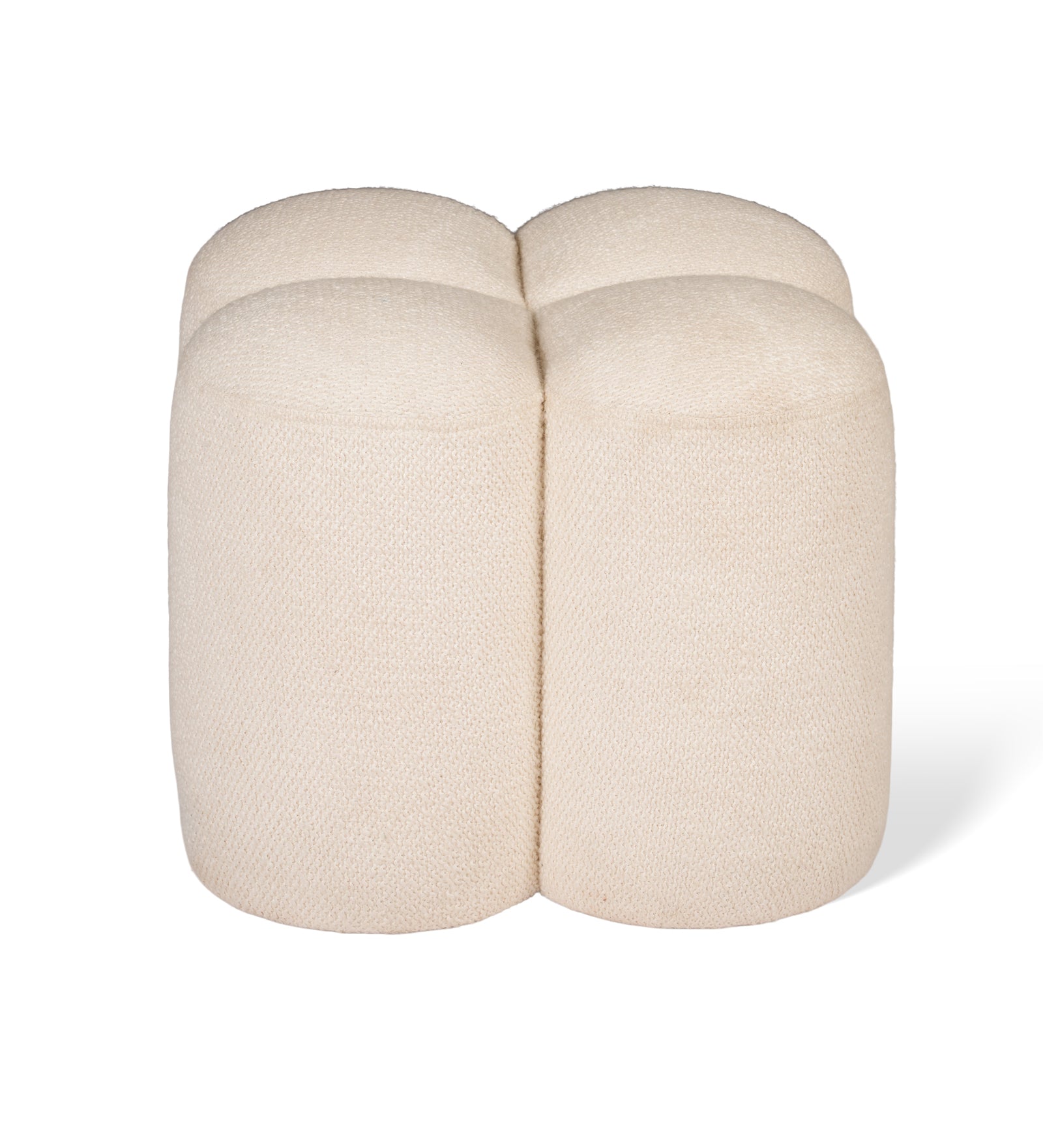 Poppy Clover Pouf