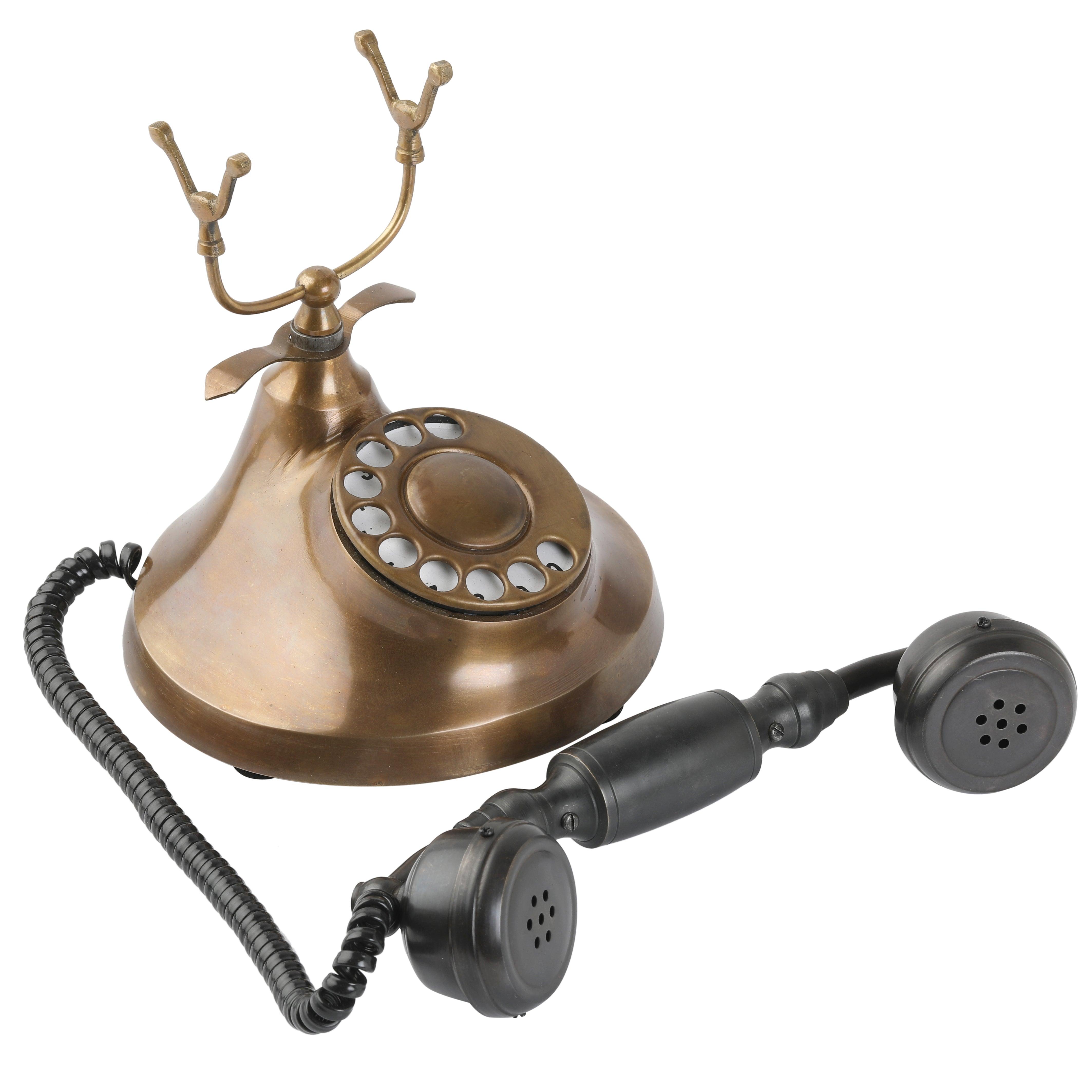 Brass Handcrafted Decorative Telephone