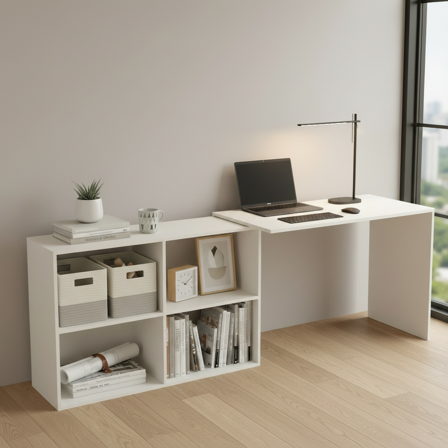 Study Table for Home Office with Storage - Maggen