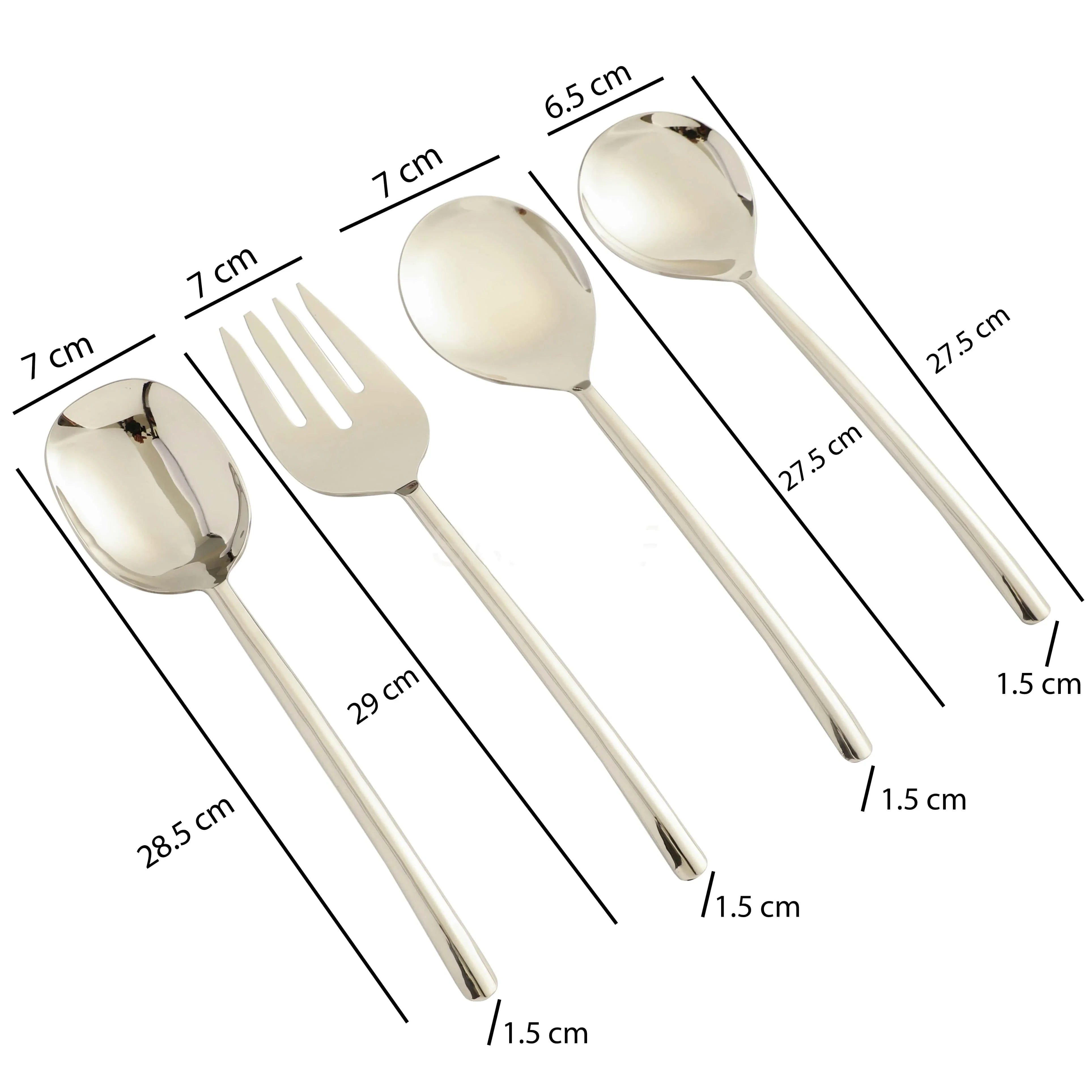 Ava Luxe Gold Serving Set