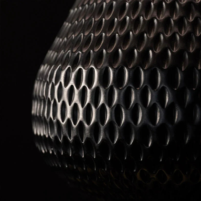 Bella Black Repoussed Hanging Lamp