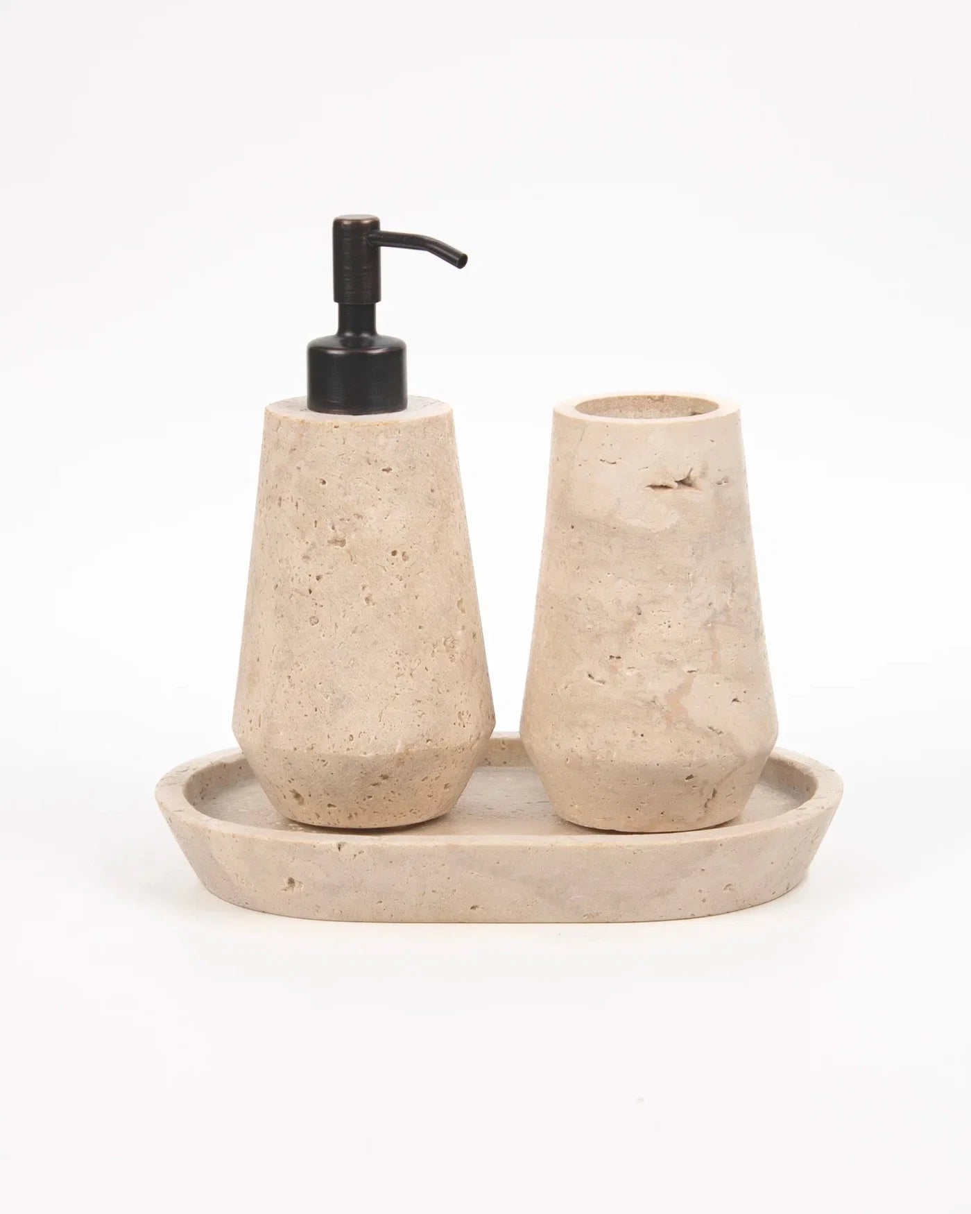 Otel Travertine - Dispenser Set