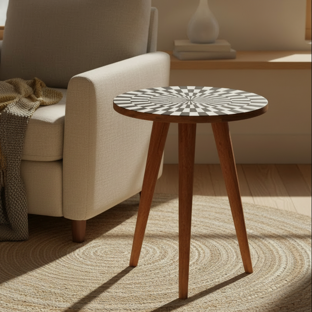 Spiral End Table