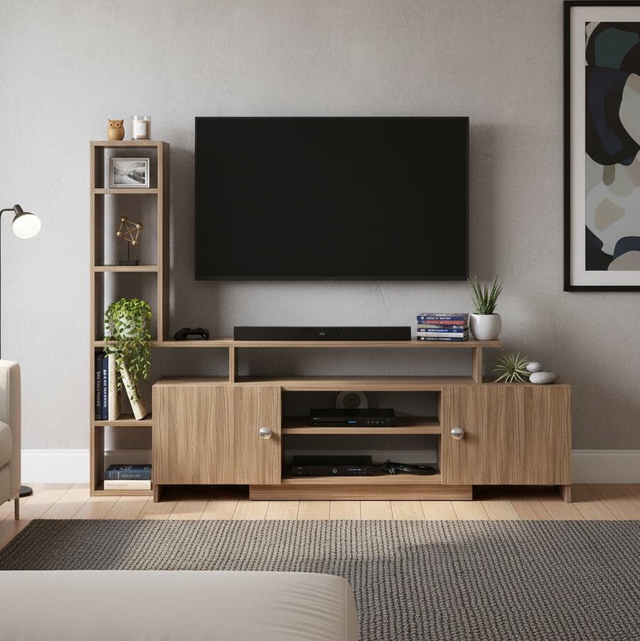 TV Unit for 55 Inch TV with Storage - Turin