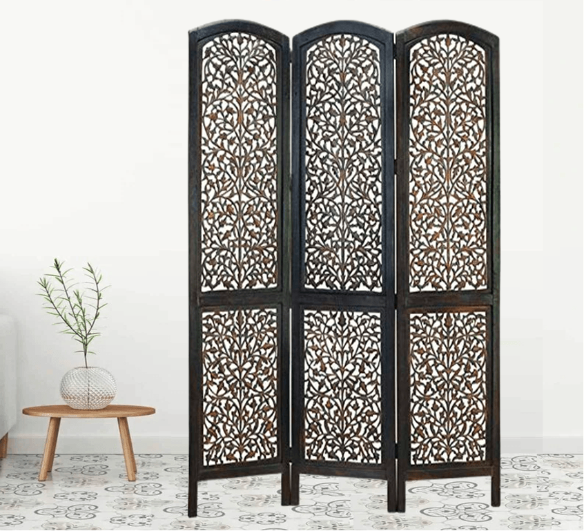 Panel Mango Wood & MDF Jali Handcrafted Room Divider