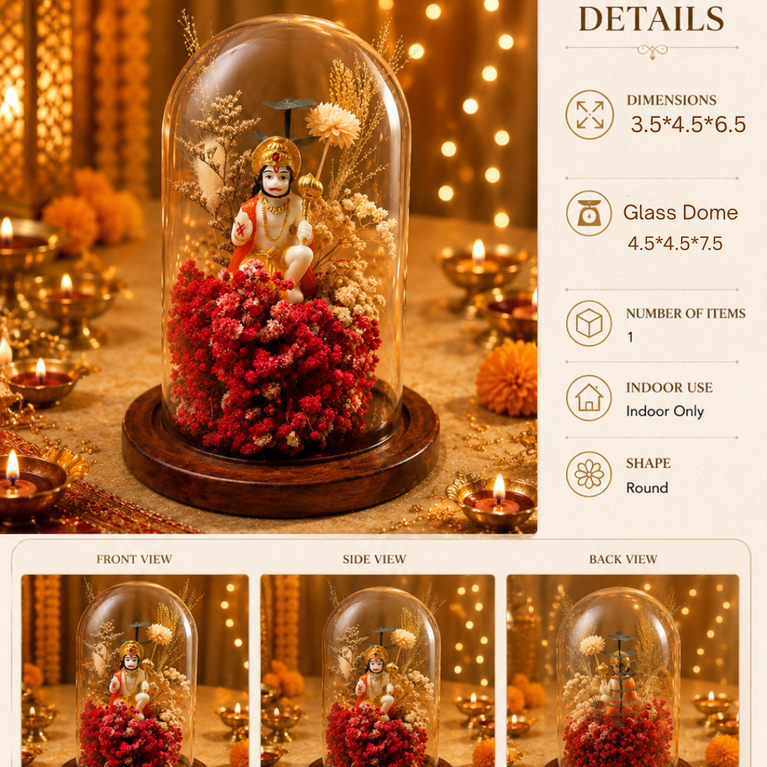 Hanuman Blessings Sacred Decorative Dome