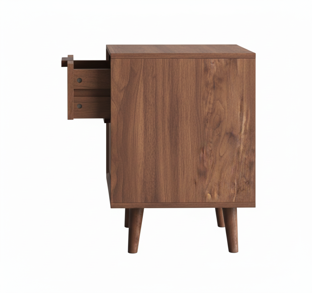 Nordic Nightstand | Acacia Wood, Ply